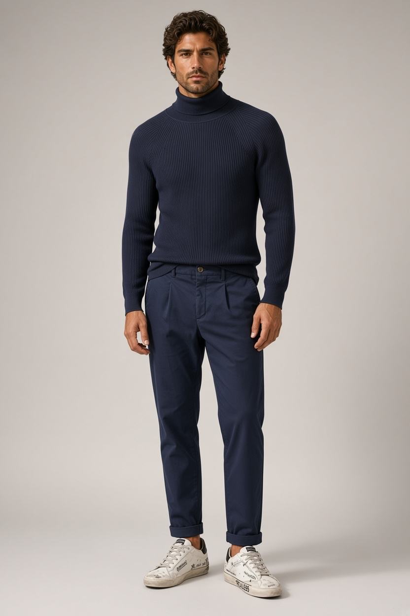 Col roulé Antony Morato Roland, coloris Bleu