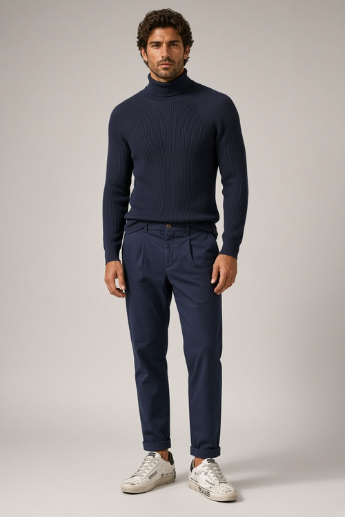 Col roulé Antony Morato Roland, coloris Bleu
