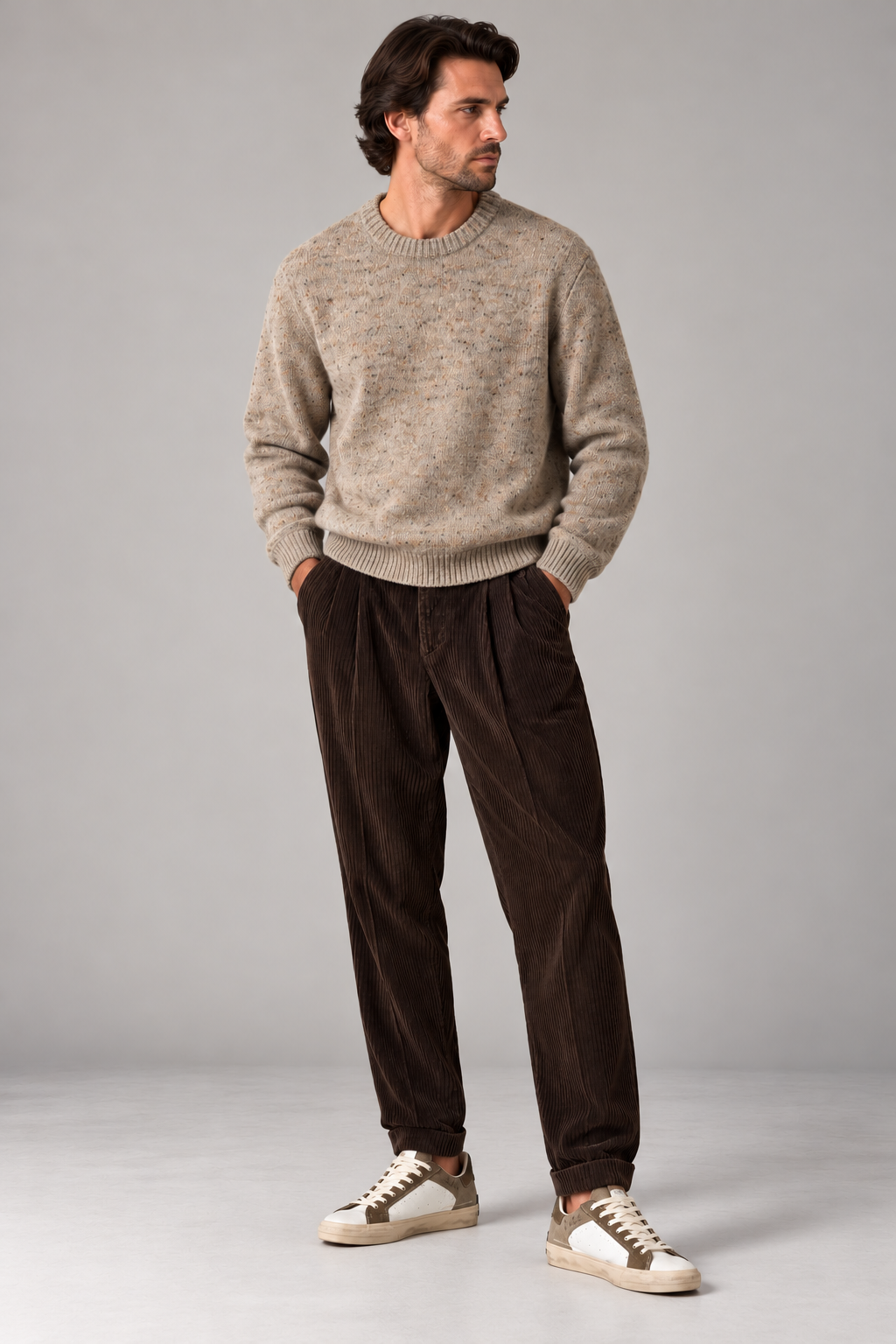 Pull Markup Icar, coloris Beige